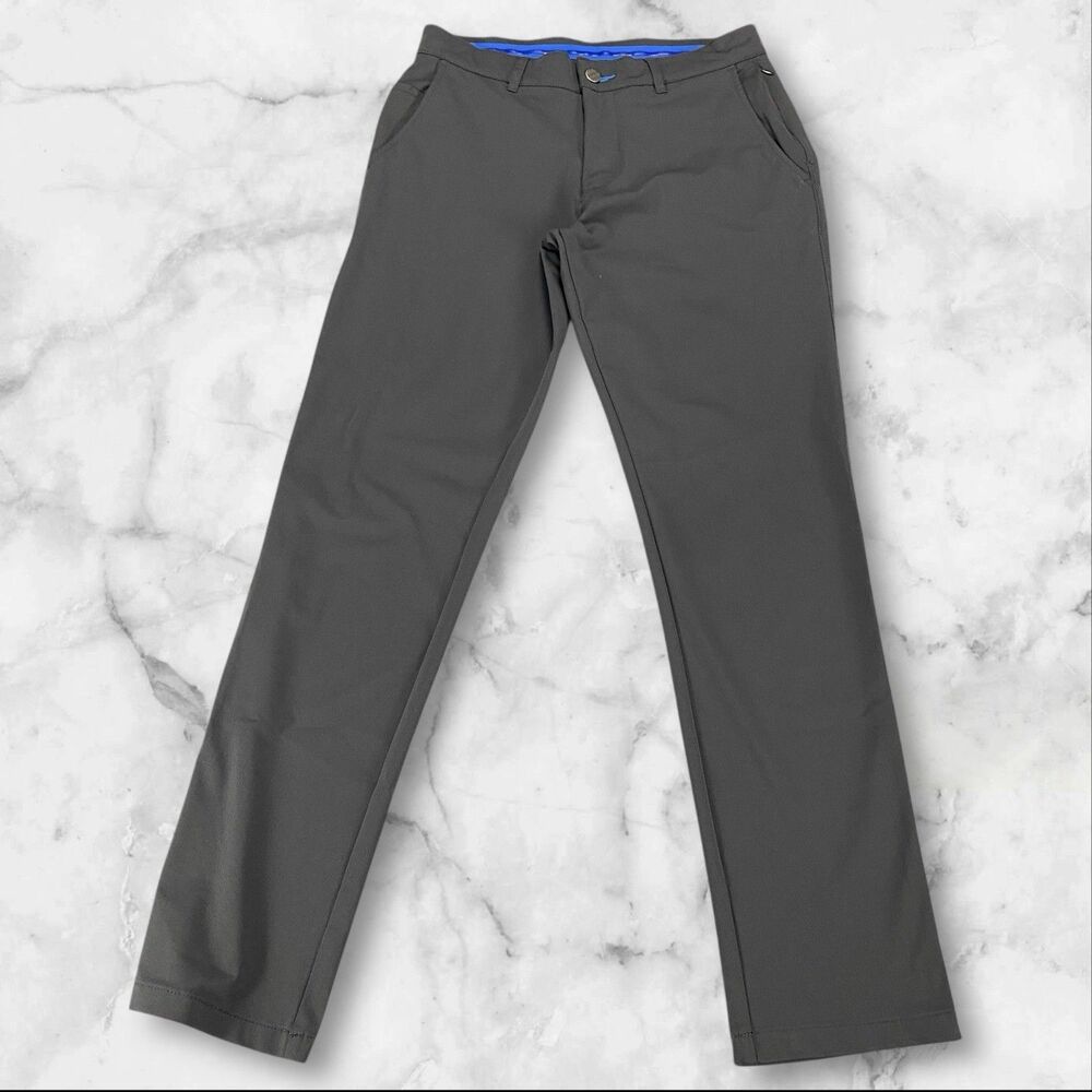 Twillory‎ Tailored Fit Performance Pants Charcoal Mens 32x32* Actual- Chino Golf